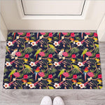 Parrot Toucan Tropical Pattern Print Rubber Doormat
