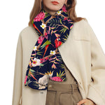 Parrot Toucan Tropical Pattern Print Scarf