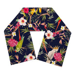 Parrot Toucan Tropical Pattern Print Scarf