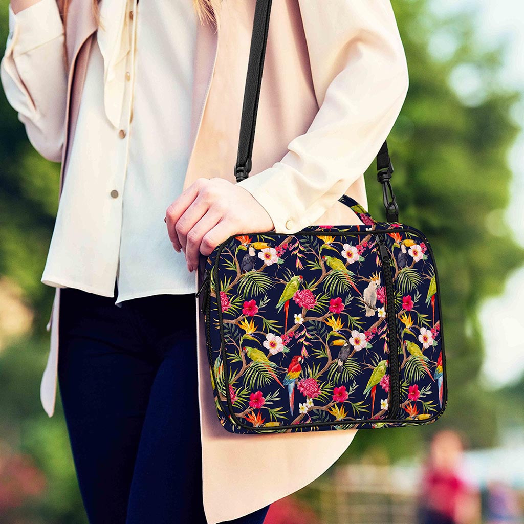 Parrot Toucan Tropical Pattern Print Shoulder Strap Bible Bag