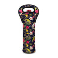 Parrot Toucan Tropical Pattern Print Single Neoprene Wine Tote