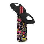 Parrot Toucan Tropical Pattern Print Single Neoprene Wine Tote