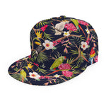 Parrot Toucan Tropical Pattern Print Snapback Cap