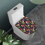 Parrot Toucan Tropical Pattern Print Toilet Lid Cover