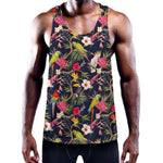 Parrot Toucan Tropical Pattern Print Training Tank Top