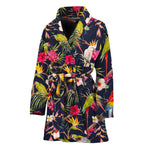 Parrot Toucan Tropical Pattern Print Women's Bathrobe