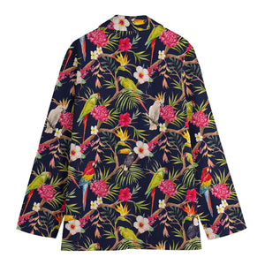 Parrot Toucan Tropical Pattern Print Women's Blazer