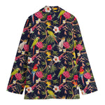 Parrot Toucan Tropical Pattern Print Women's Cotton Blazer