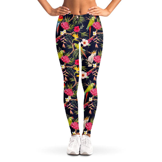 Parrot Toucan Tropical Pattern Print Women's Leggings