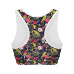 Parrot Toucan Tropical Pattern Print Women's Sports Bra