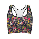 Parrot Toucan Tropical Pattern Print Women's Sports Bra