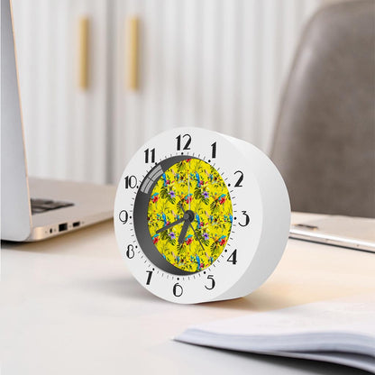 Parrot Tropical Pattern Print Alarm Clock