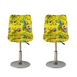 Parrot Tropical Pattern Print Bar Stool Covers