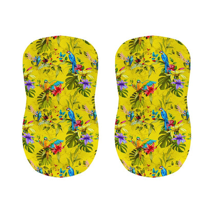 Parrot Tropical Pattern Print Bar Stool Covers