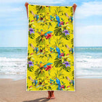 Parrot Tropical Pattern Print Beach Towel
