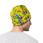 Parrot Tropical Pattern Print Beanie