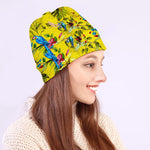 Parrot Tropical Pattern Print Beanie