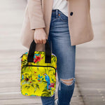 Parrot Tropical Pattern Print Bible Tote Bag