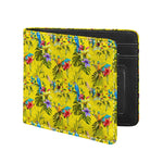 Parrot Tropical Pattern Print Bifold Wallet