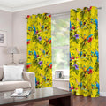 Parrot Tropical Pattern Print Dimout Grommet Curtains