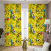 Parrot Tropical Pattern Print Blackout Pencil Pleat Curtains