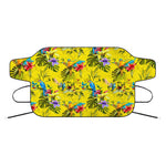 Parrot Tropical Pattern Print Car Windshield Snow Cover