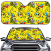 Parrot Tropical Pattern Print Car Windshield Sun Shade