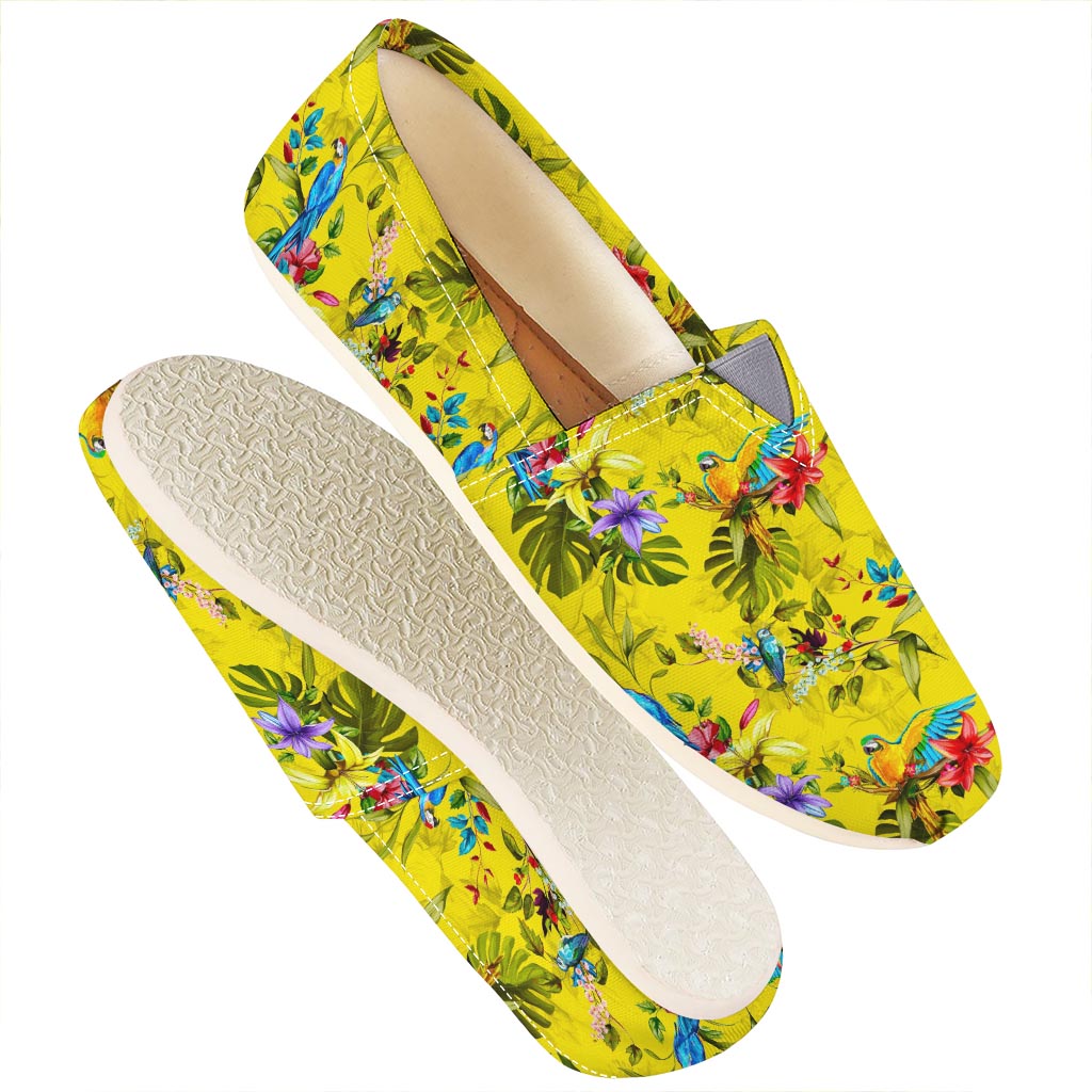 Parrot Tropical Pattern Print Casual Shoes