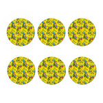 Parrot Tropical Pattern Print Coaster Set