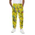 Parrot Tropical Pattern Print Cotton Sweatpants