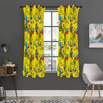 Parrot Tropical Pattern Print Curtain