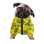 Parrot Tropical Pattern Print Dog Zip Up Jacket