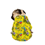 Parrot Tropical Pattern Print Dog Zip Up Jacket