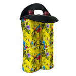 Parrot Tropical Pattern Print Double Neoprene Wine Tote
