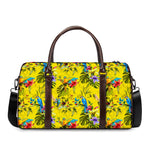 Parrot Tropical Pattern Print Duffle Bag