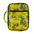 Parrot Tropical Pattern Print Front Pocket Bible Bag