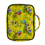 Parrot Tropical Pattern Print Front Pocket Bible Bag