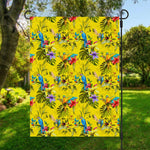 Parrot Tropical Pattern Print Garden Flag