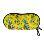 Parrot Tropical Pattern Print Glasses Case