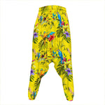 Parrot Tropical Pattern Print Hammer Pants