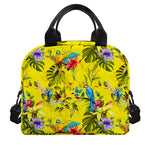 Parrot Tropical Pattern Print Insulated Lunch Bag