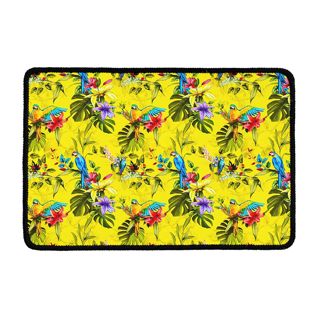 Parrot Tropical Pattern Print Kitchen Mat