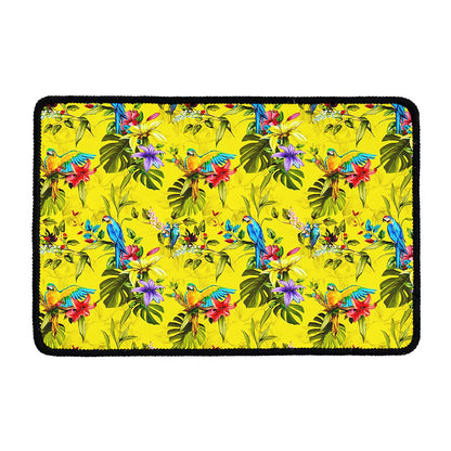 Parrot Tropical Pattern Print Kitchen Mat