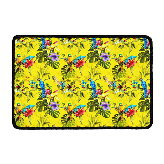Parrot Tropical Pattern Print Kitchen Mat