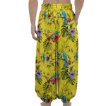 Parrot Tropical Pattern Print Lantern Pants
