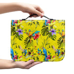 Parrot Tropical Pattern Print Leather Bible Cover