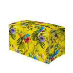 Parrot Tropical Pattern Print Leather Tissue Box Cover