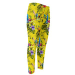 Parrot Tropical Pattern Print Men's Compression Pants
