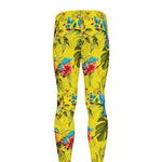 Parrot Tropical Pattern Print Men's leggings
