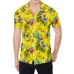 Parrot Tropical Pattern Print Men's Shirt